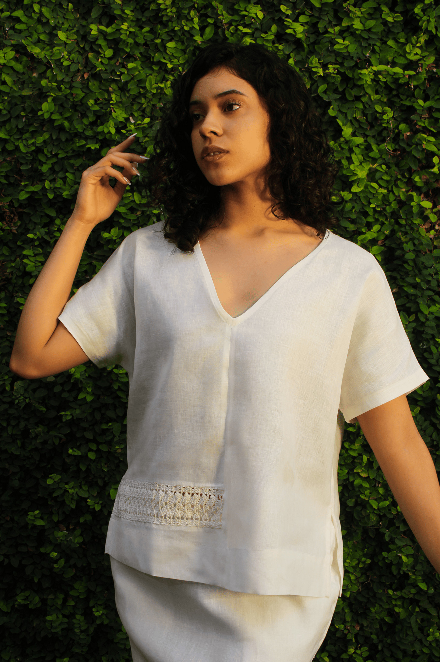 Monica Linen Top