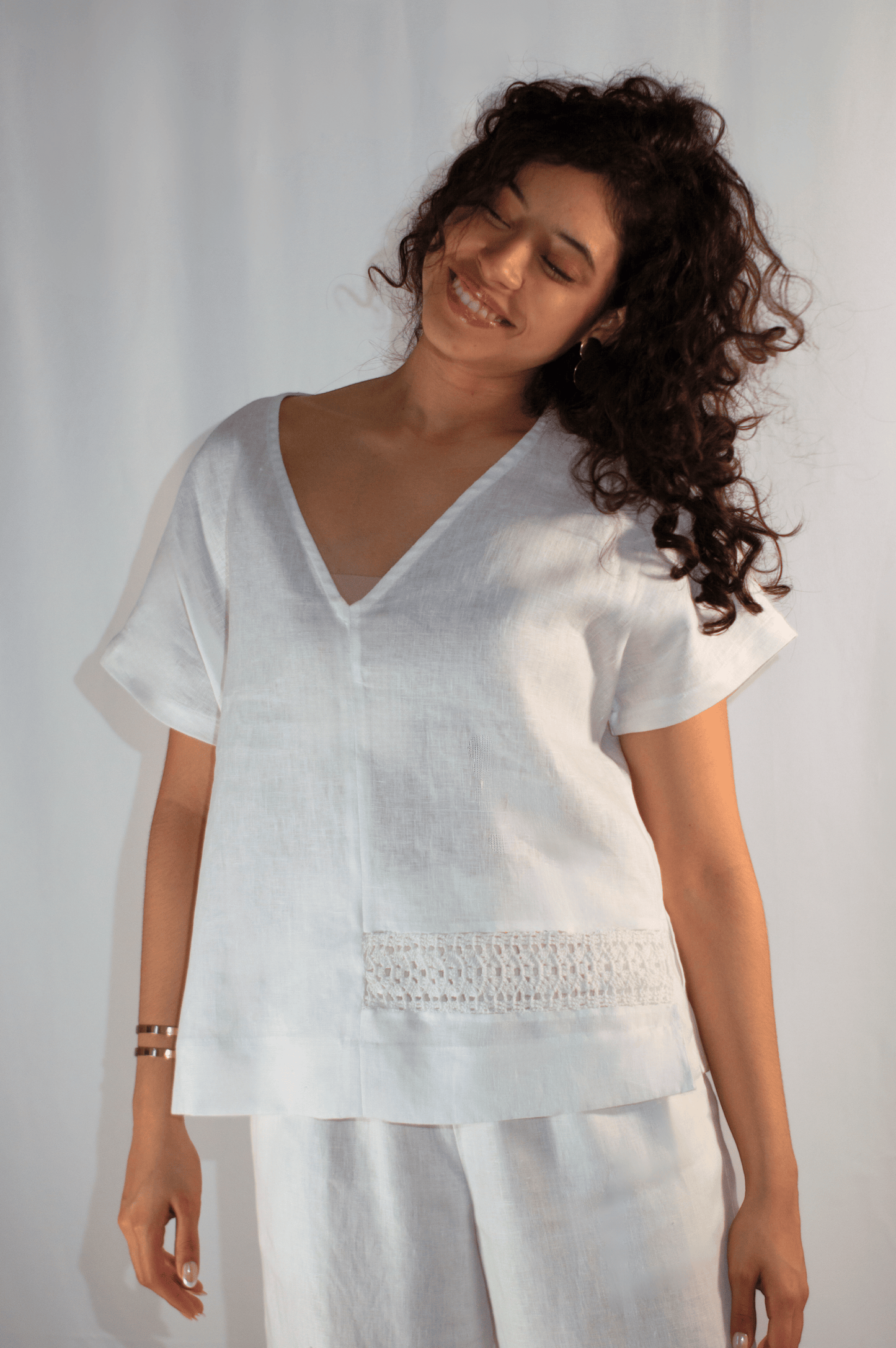 Monica Linen Top