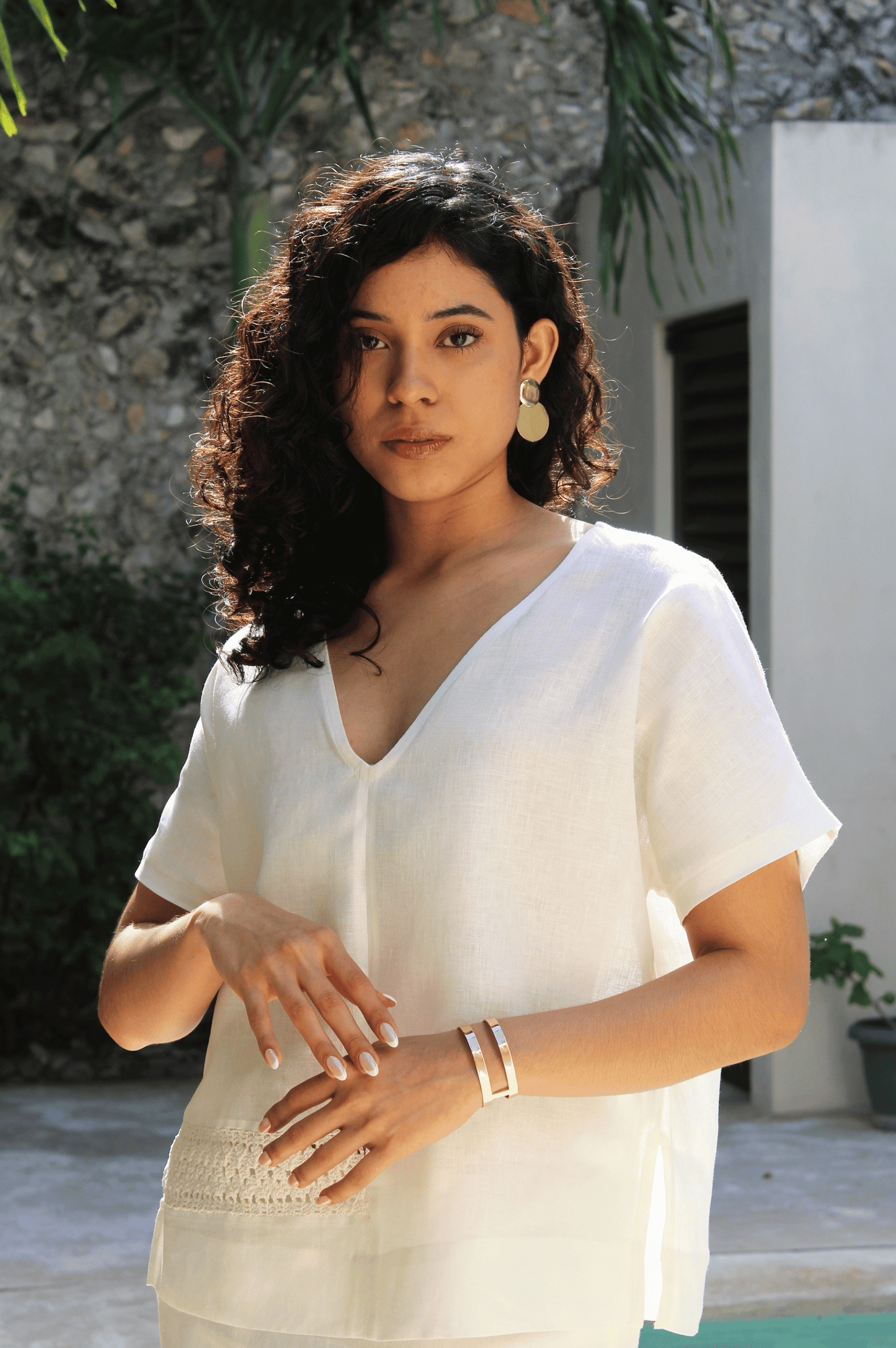 Monica Linen Top